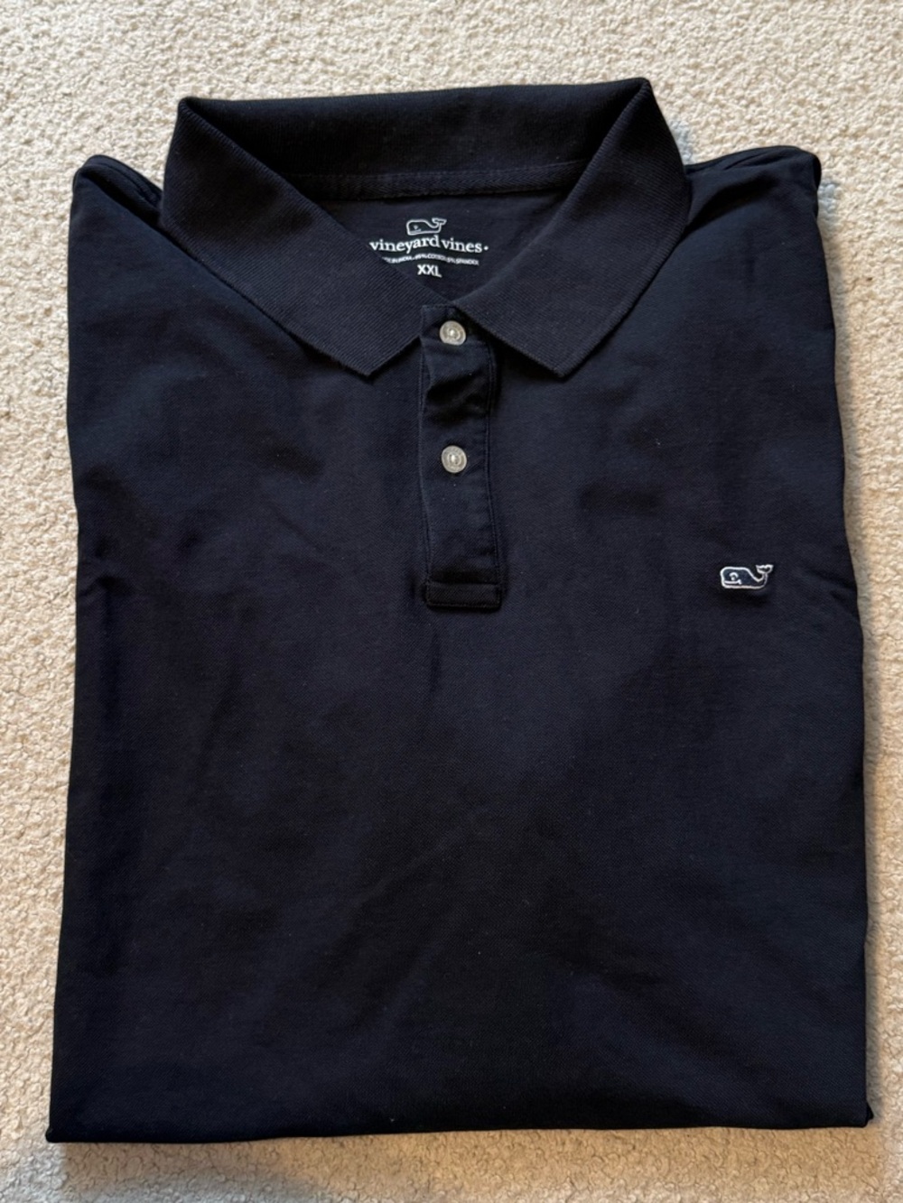 Vineyard Vines Like New Men's Black Polo - Size XXL